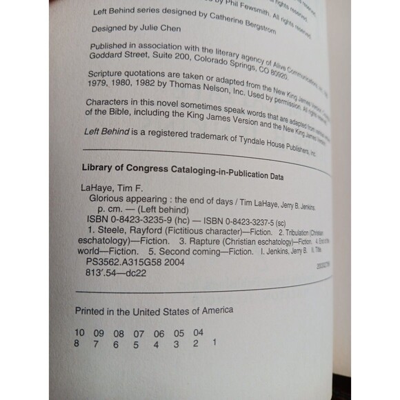 Glorious Appearing The End of Days Tim LaHaye Jerry Jenkin Left Behind Series PB - Picture 7 of 12